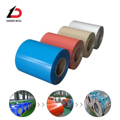 PPGI-Spulen 0,28 mm 0,3 mm 0,32 mm 0,5 mm Maßgeschneiderte Breite Ral Farbe 1 mm-30 mm