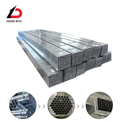 ASTM DN60 80 Sch.20 40 Verzinkte Rundrohre Quadrat Rechteck Verzinkte Quadratröhre Dünne Wand Dicke Wand Großer Durchmesser Verzinkte Schweißstahlrohre Spot Stock