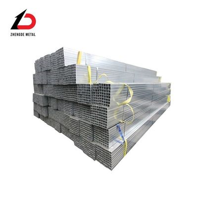 Dx51d Z275 Z100 Z80 1,5 Zoll 12 Fuß galvanisiertes Quadratrohr aus Stahl 1-12 mm