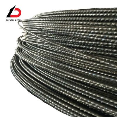 Stahldrahtseilpreis ASTM A421 3,8mm 4mm 5mm 6mm 1670MPa 1770MPa Eindruck PC Draht Niedrigentlastung Vorspannung Beton Stahldraht mit günstigem Preis