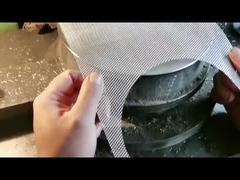 Metall gesponnene Masche